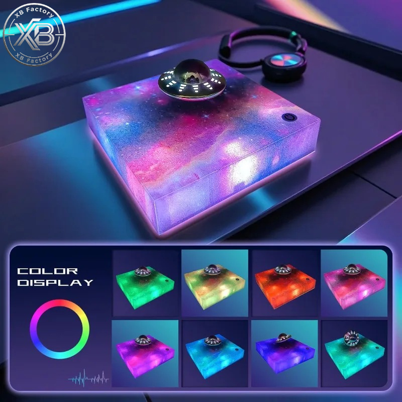 공중부양 UFO 램프 360도 회전 °   회전하는 은 - Office Productivity Tech 리뷰 및 가격